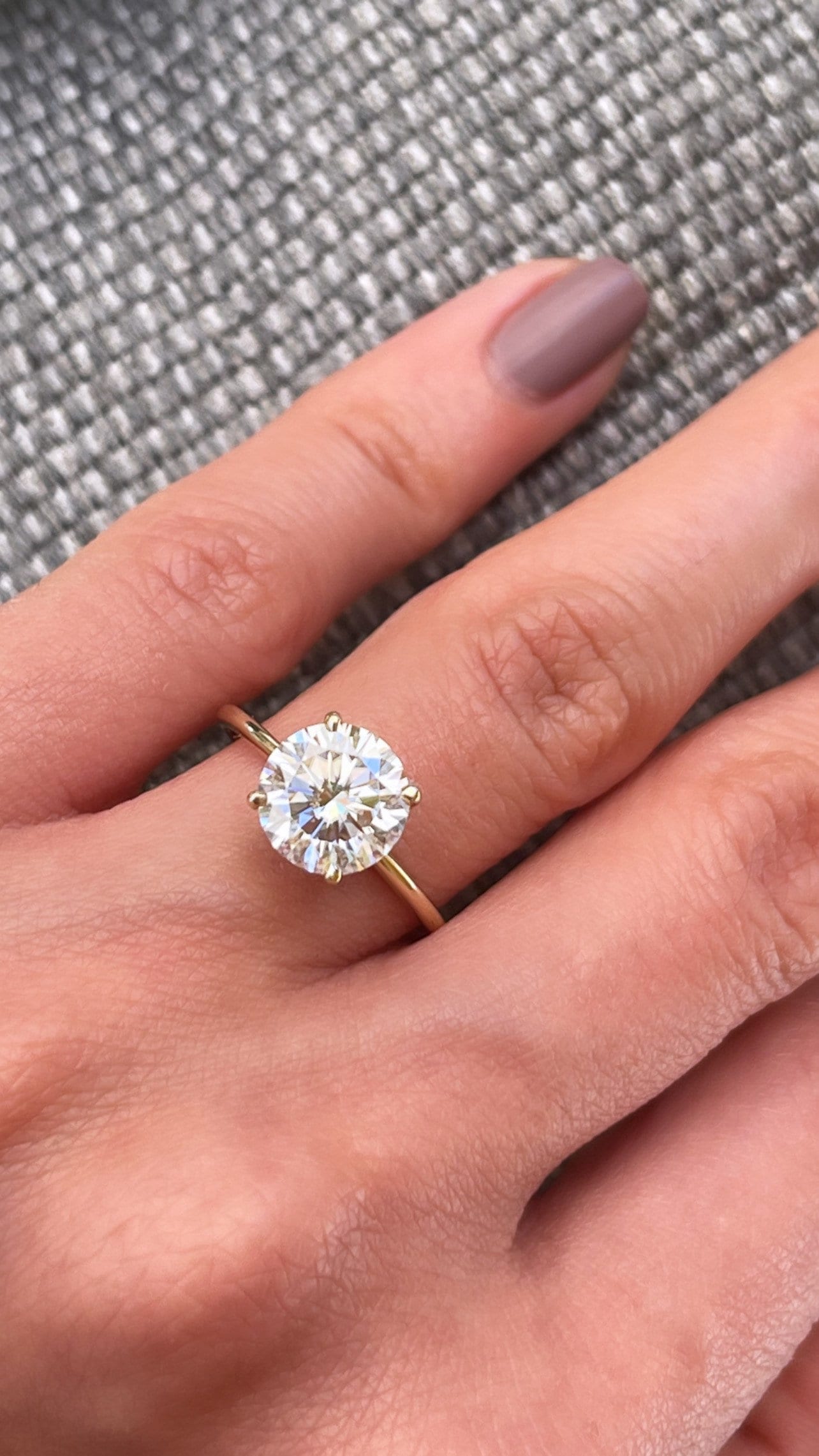 2Ct Round Cut Diamond Solitaire Engagement Ring in 14k Gold- Classic Engagement Ring