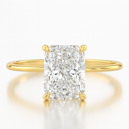 3.5ct Diamond Hidden Halo Solitaire Engagement Ring