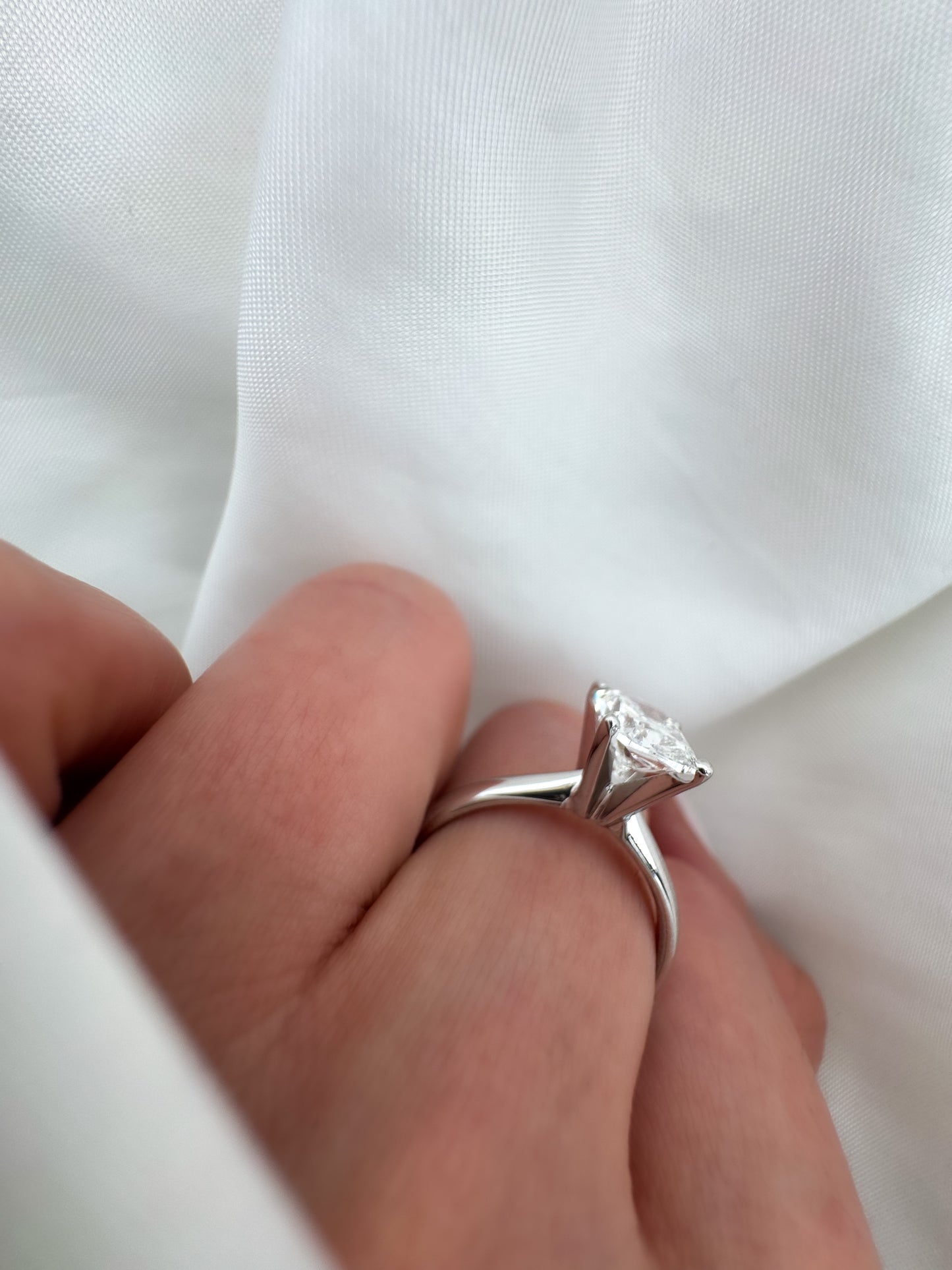 Cushion Cut Diamond Solitaire Engagement Ring, 14k Solid Gold, IGI Certified