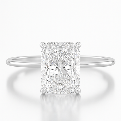 3.5ct Diamond Hidden Halo Solitaire Engagement Ring