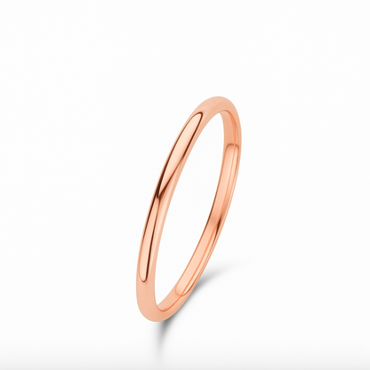 14k Gold Simple Wedding band