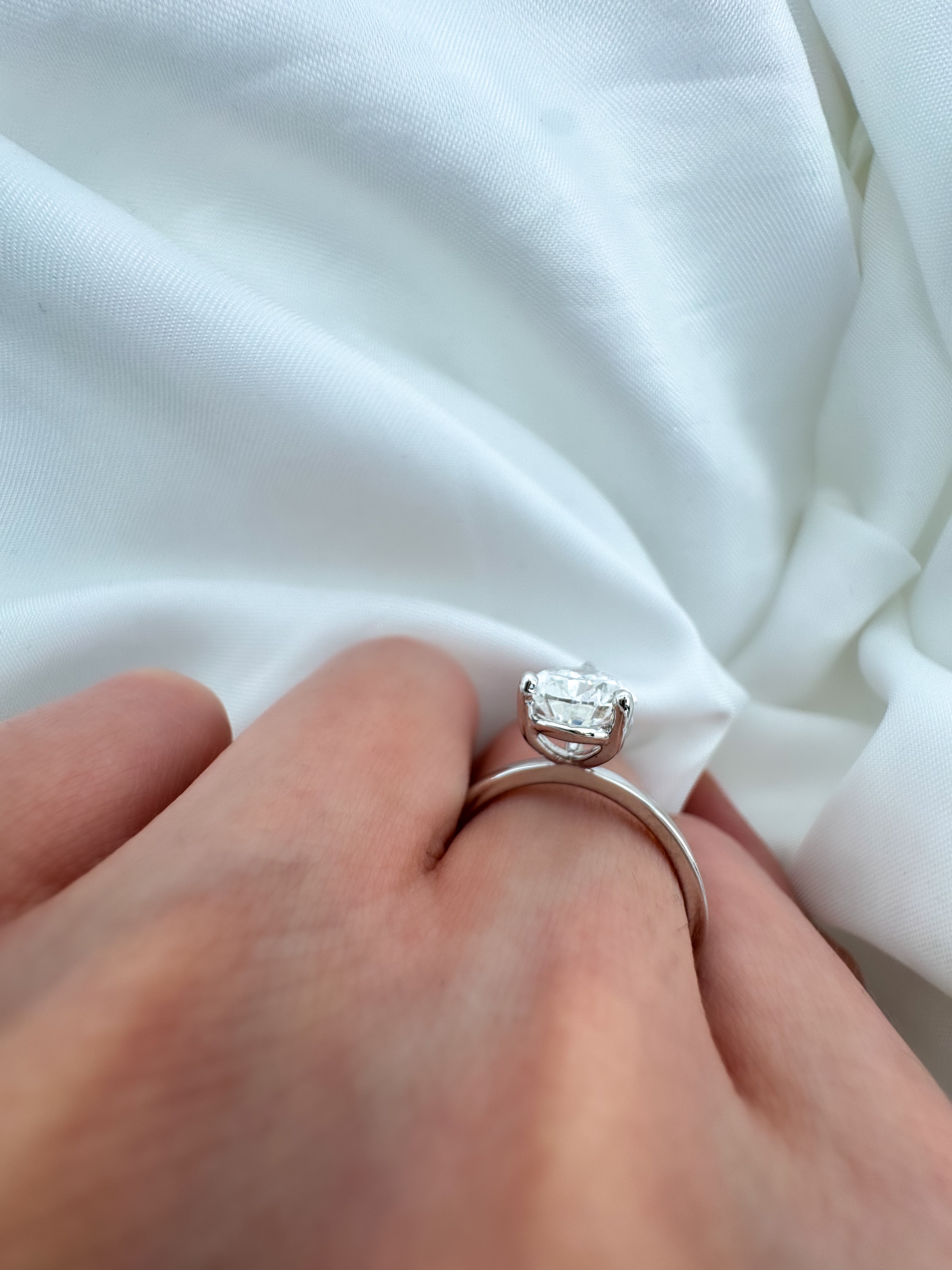 Pear Cut Diamond Ring – Solitaire 14K Gold- IGI Certified