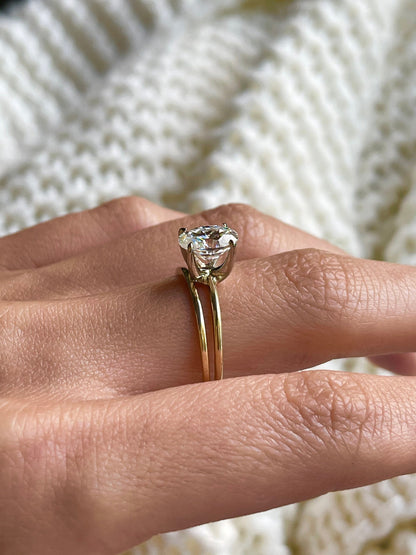 14k Gold Simple Wedding band