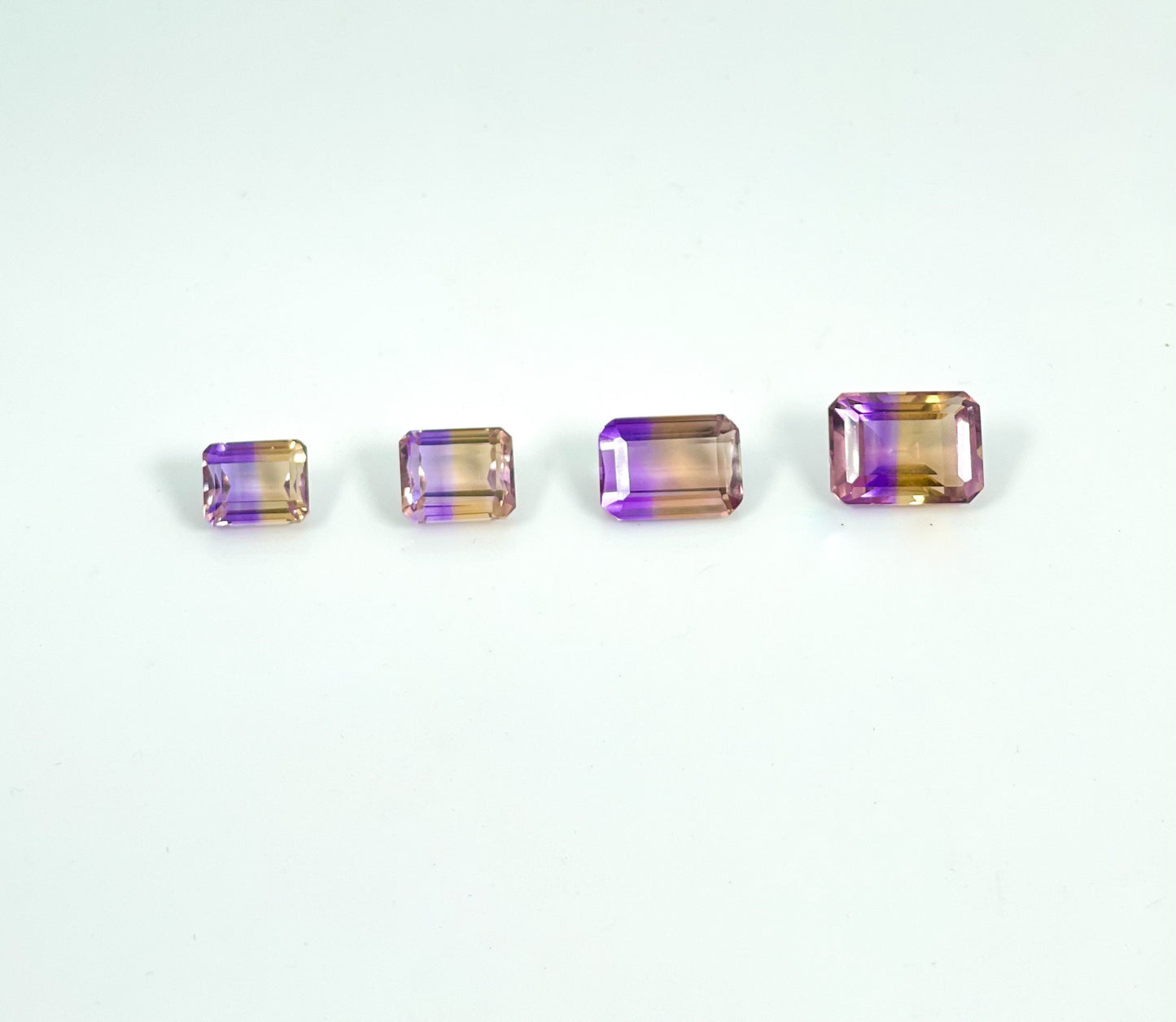 Natural Ametrine Solitaire Pendant is Solid Gold