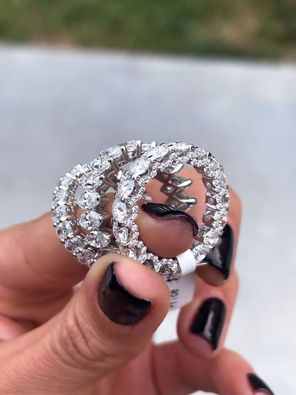 Full Eternity Round Cut Wedding Band in 14k Solid Gold